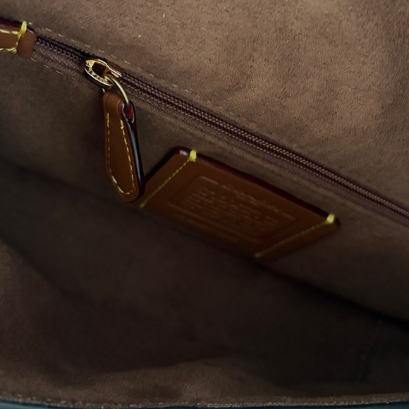 Coach Etta Small Flap Shoulder Bag in Signature Chenille